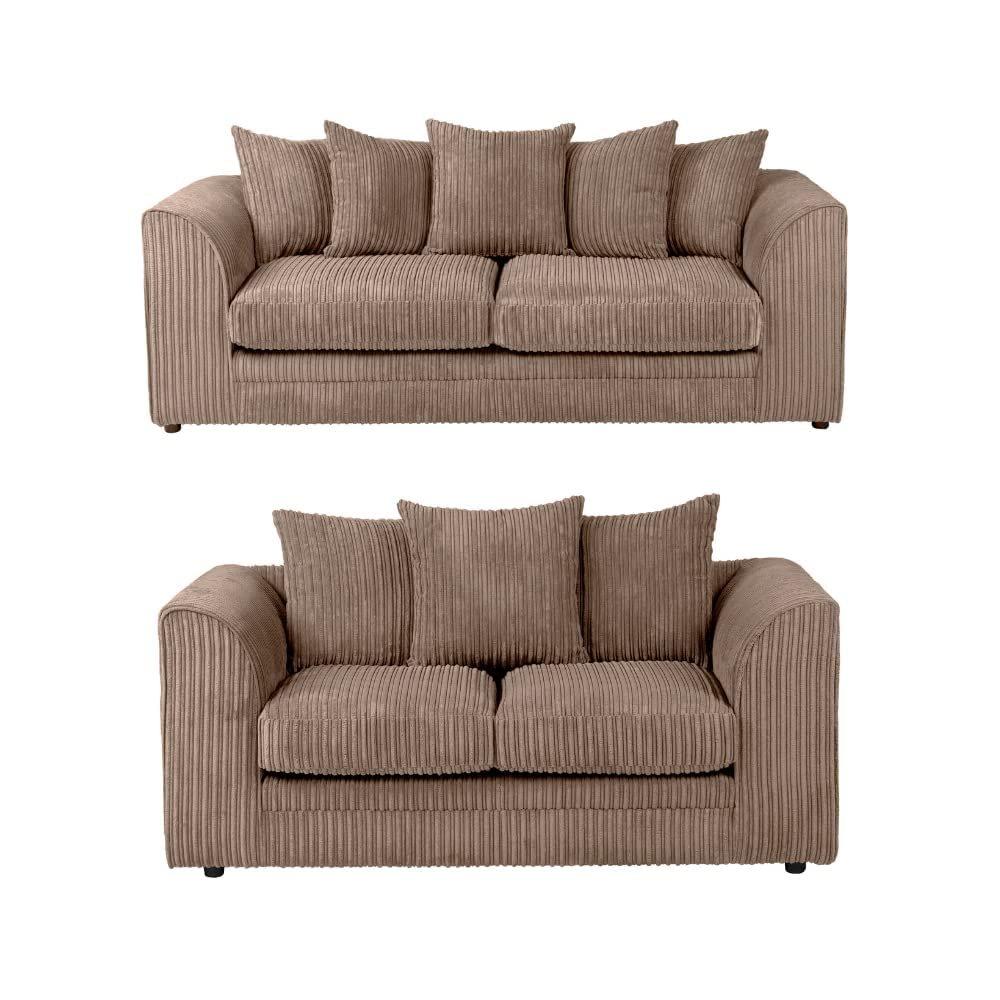 Dylan Jumbo Cord Fabric Sofa Set
